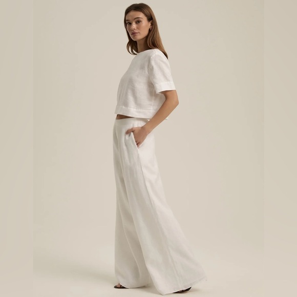Favorite Daughter Wide Leg Linen Pant 100% Linen New Without Tags - Picture 11 of 17